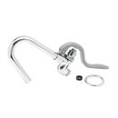 T&S Brass Chrome Plated Hook Nozzle with Valve 