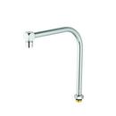 T&S Brass Polished Chrome Swivel Gooseneck Spout with Aerator Outlet 