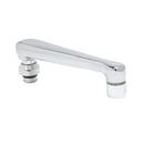 T&S Brass Silver 6 in. Swivel Cast Spout Assembly with Aerator 