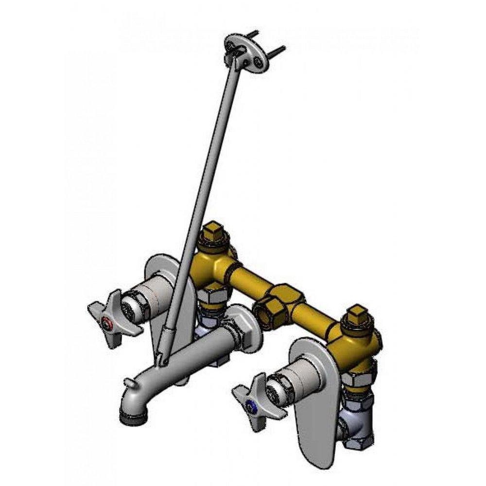 T&S Brass Chrome *CVR* LF SERV SINK FTG W/ ST 