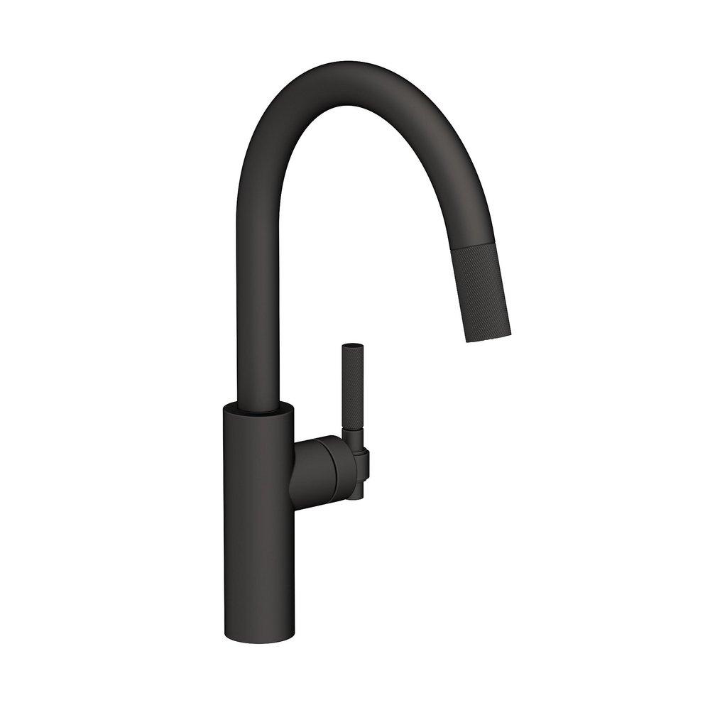 Newport Brass Flat Black Pull Down Kitchen Faucet 