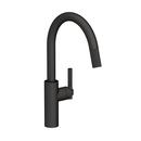 Single Handle Pull Down Kitchen Faucet in Flat Black