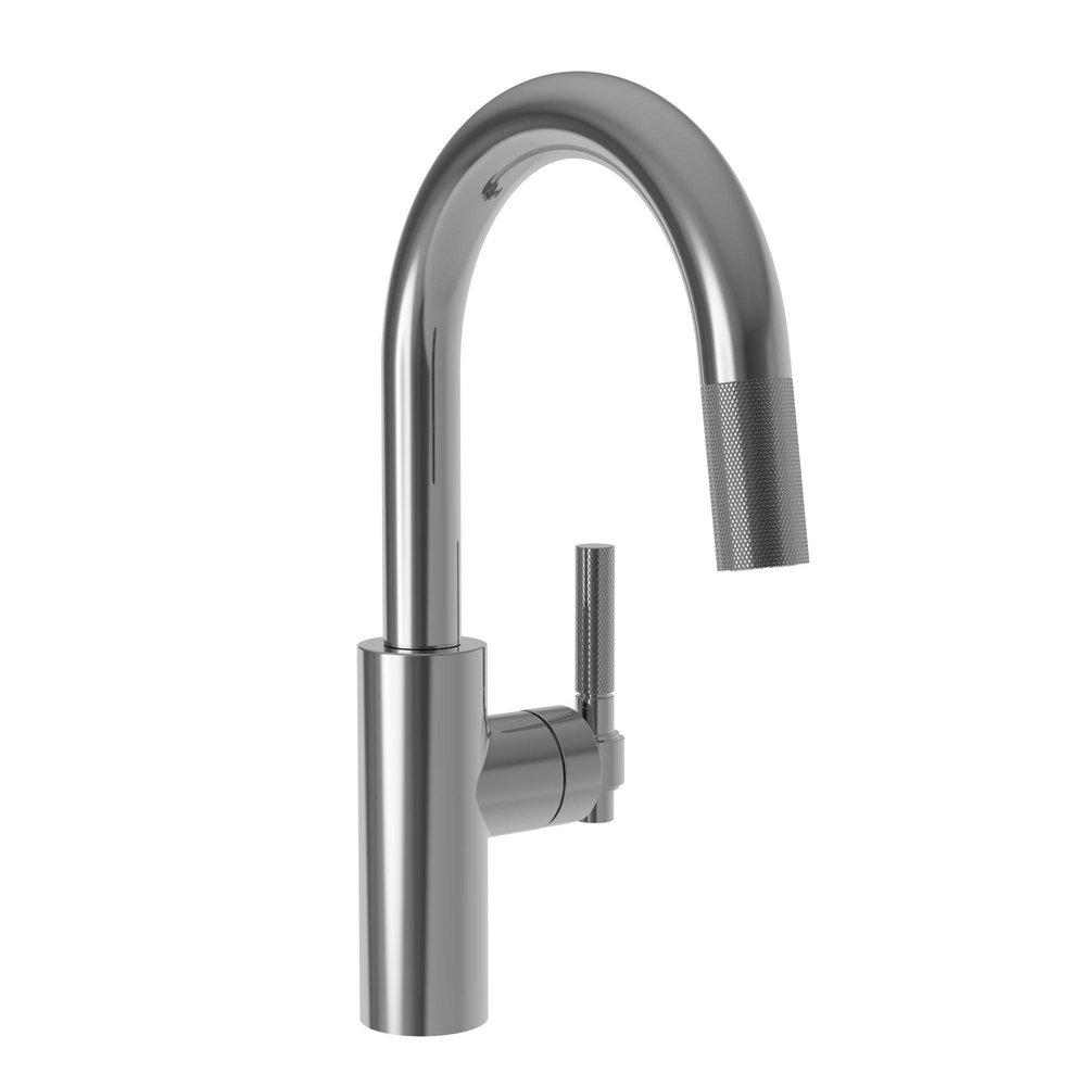 Newport Brass Midnight Chrome Single Handle Lever Bar Faucet 