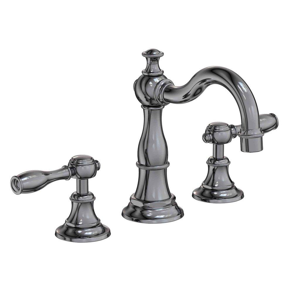 Newport Brass Midnight Chrome Two Handle Widespread Bathroom Sink Faucet Lever Handle 