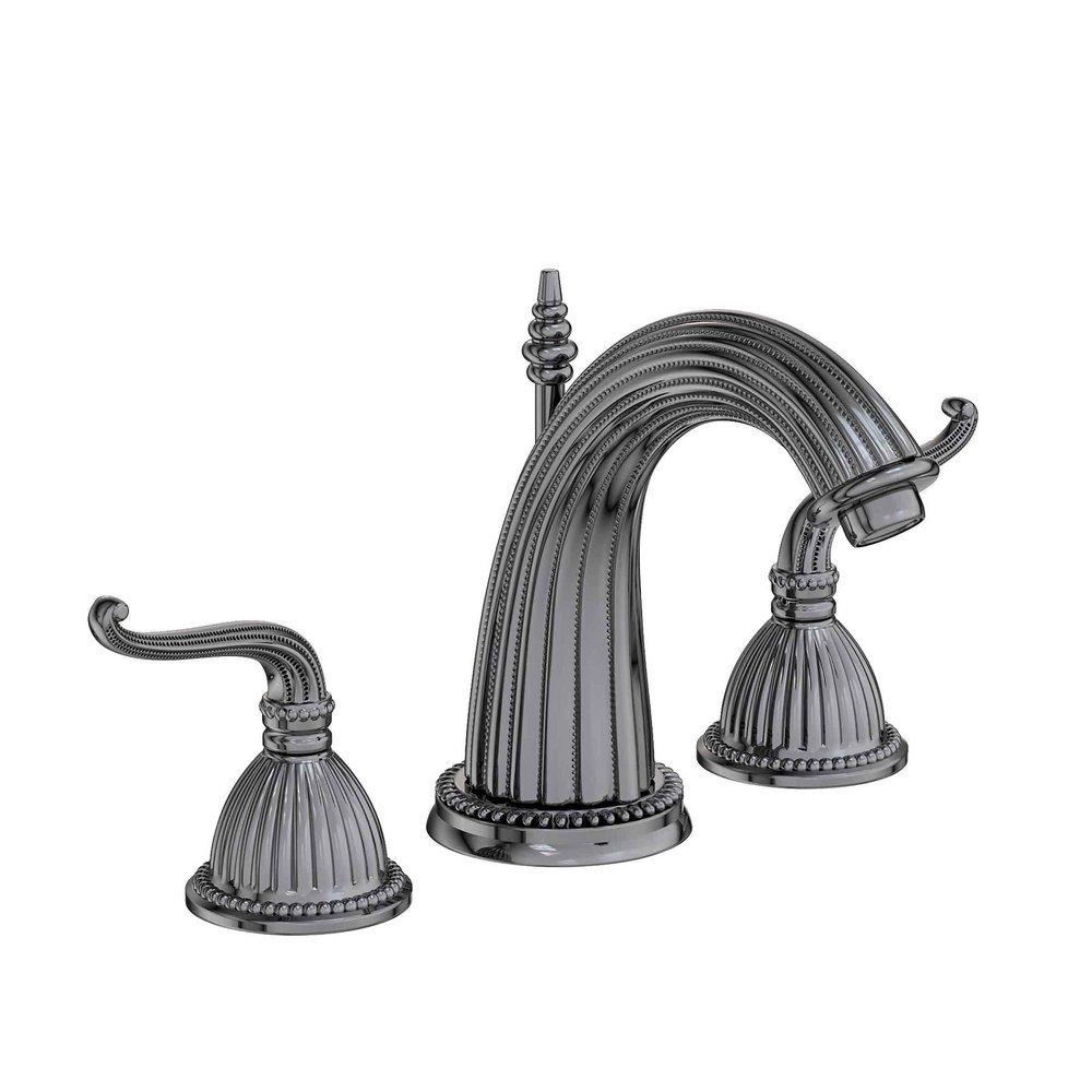 Newport Brass Midnight Chrome Two Handle Widespread Bathroom Sink Faucet Lever Handle 