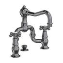 Newport Brass Midnight Chrome Two Handle Widespread Bathroom Sink Faucet Cross Handle 