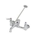 T&S Brass Polished Chrome Wall Mount Service Sink Faucet 