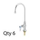 T&S Brass Chrome *CVR* Lead Law Compliant FCT 6 PER MSTR BX 