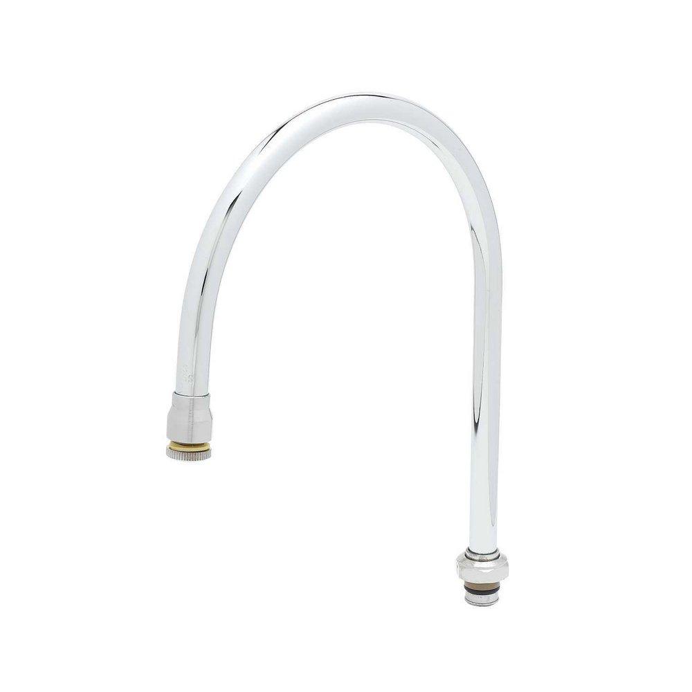 T&S Brass Chrome Plated 9 in. Gooseneck Swivel 