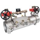6 in 304 Stainless Steel Grooved Double Check Detector Assembly with Shutoff Valves, Water Meter and Test Cocks