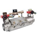 4 in 304 Stainless Steel Grooved Double Check Detector Assembly with Shutoff Valves, Water Meter and Test Cocks