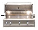 42 in. 3-Burner Propane Built-In Grill with Rotisserie in Stainless Steel