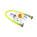 1 in. NPT x 48 in. Gas Hose with Quick Disconnect & Installation Kit