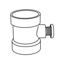 Gas Vent Tee 2 in. Hub x FPT PVC