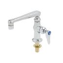 T&S Brass Polished Chrome Plated Deckmount Single Pantry Faucet with Cast Spout 