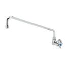 T&S Brass Polished Chrome Plated Single Handle Cross Wall Mount Food Service Faucet 