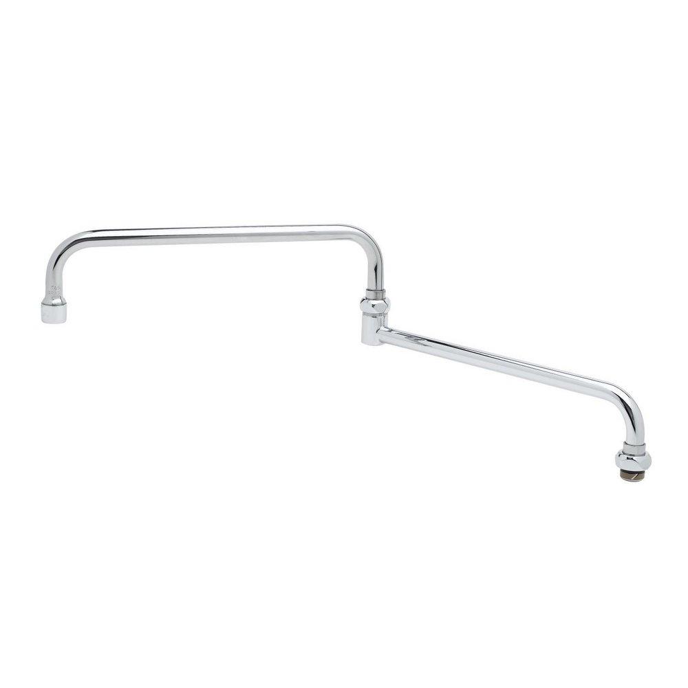 T&S Brass Silver Double Joint Nozzle 