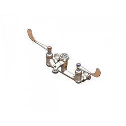 Service Sink Faucet, Wall Mount, 8" Centers, Vacuum Breaker, Garden Hose Outlet