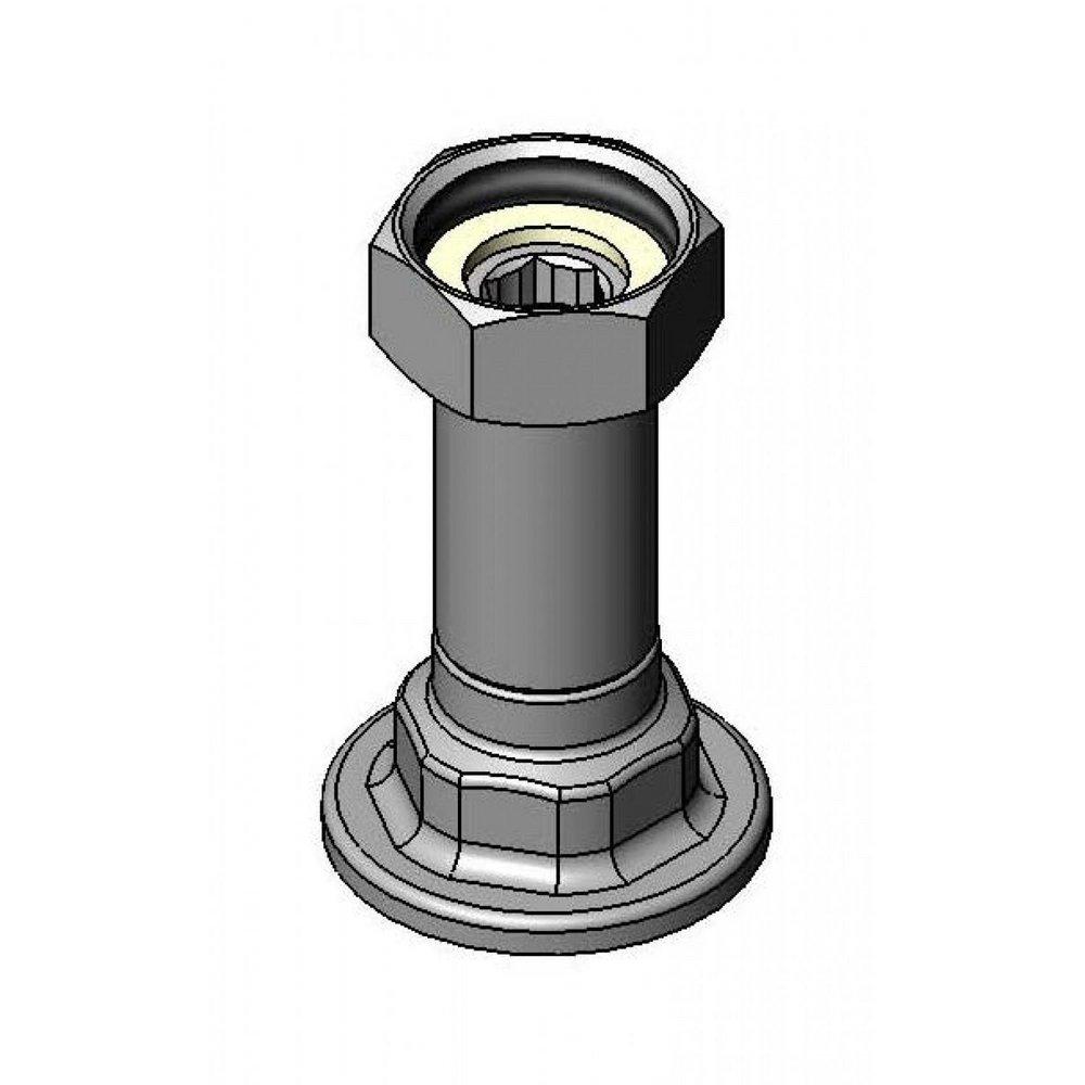 T&S Brass Polished Chrome Inlet Extension 