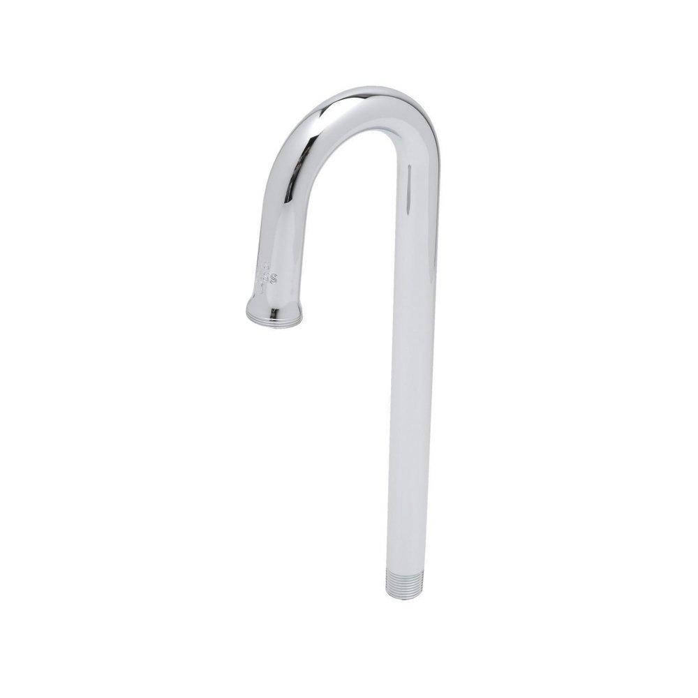 T&S Brass Chrome Plated Rigid Gooseneck Spout 