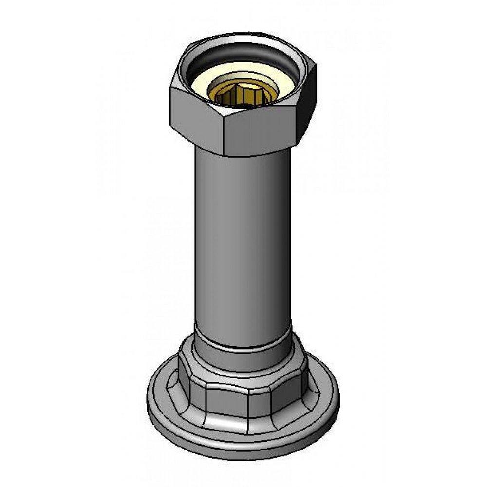 T&S Brass Polished Chrome Inlet Extension 