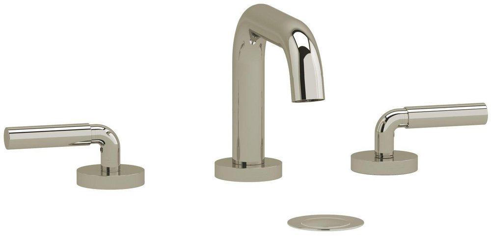 Riobel PVD Polished Nickel Two Handle Widespread Bathroom Sink Faucet 