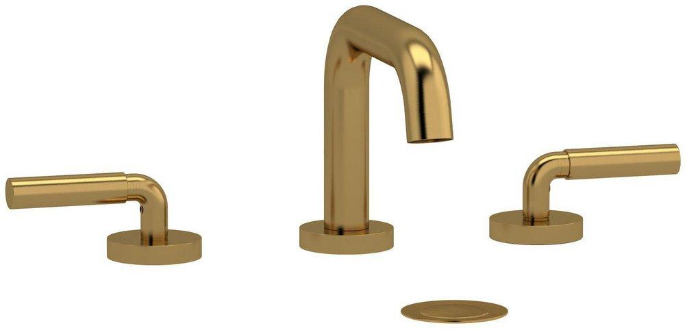 Riobel Brushed Gold - PVD Two Handle Widespread Bathroom Sink Faucet 
