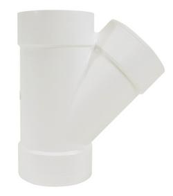 4 in. Hub PVC Double Sewer Wye