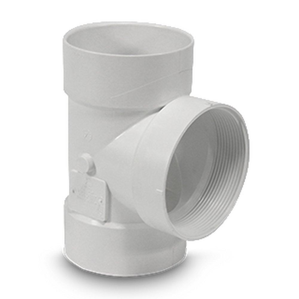 Multi-Fittings Corporation White Hub x FPT Cleanout and Sewer SDR 35 PVC Tee 