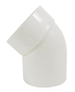 4 in. Spigot x Hub 45 Degree PVC Street Elbow
