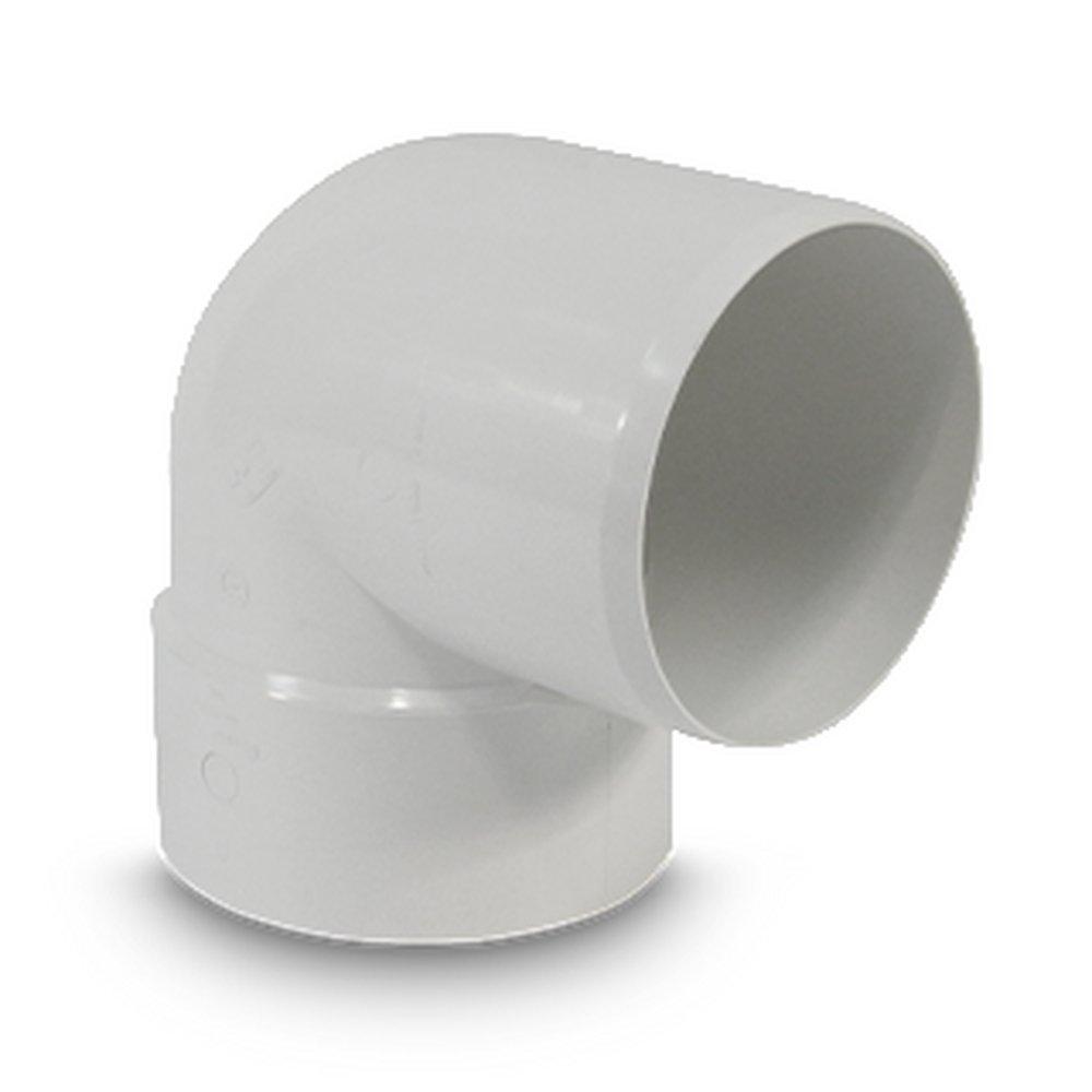Multi-Fittings Corporation White Spigot x Hub Solvent Weld SDR 35 PVC 90 Degree Sewer Elbow 