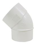 Multi-Fittings Corporation Spigot x Hub 45 Degree PVC Street Elbow 