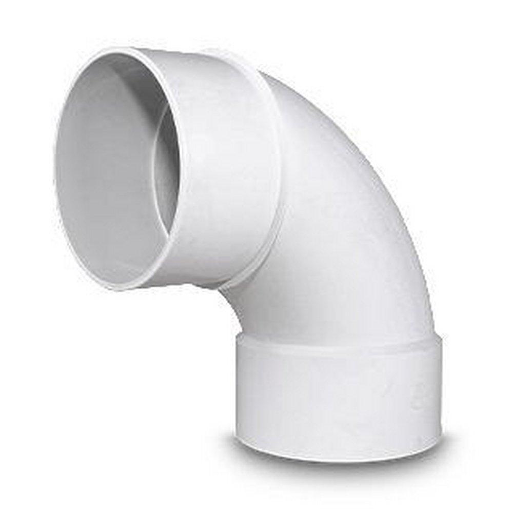Multi-Fittings Corporation White PVC SDR 35 S&D Spigot x DWV Hub Adapter Bushing 