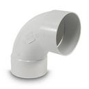 Multi-Fittings Corporation White Hub 90 Degree PVC Long Turn Pattern Elbow 