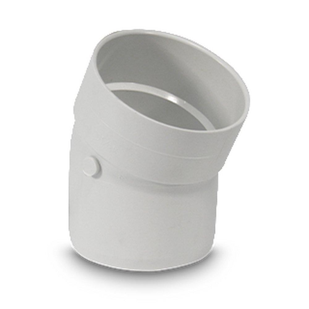 Multi-Fittings Corporation White Hub x Spigot 22-1/2 Degree SDR 35 Plastic Street Elbow 