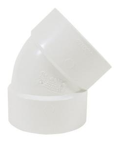 4 in. Hub 45 Degree PVC Elbow
