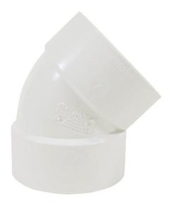 4 in. Hub 45 Degree PVC Elbow