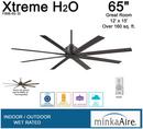 XTREME H2O 65 8 BLADE  INDOOR / OUTDOOR CEILING FAN WITH REMOTE INCLUDED" 