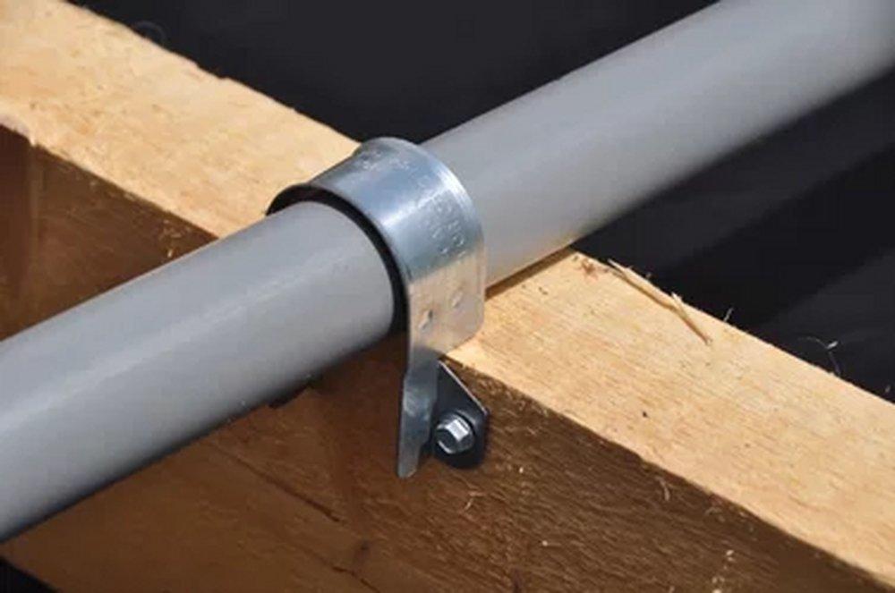 nVent CADDY Pre-Galvanized Steel Side Mount Pipe Strap 