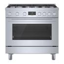 Bosch Stainless Steel 35-15/16 in. Gas 6-Burner Sealed Freestanding Range 