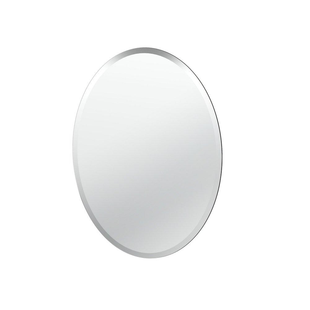 Gatco Clear 19-1/2 in. Mirror Oval in Clear 
