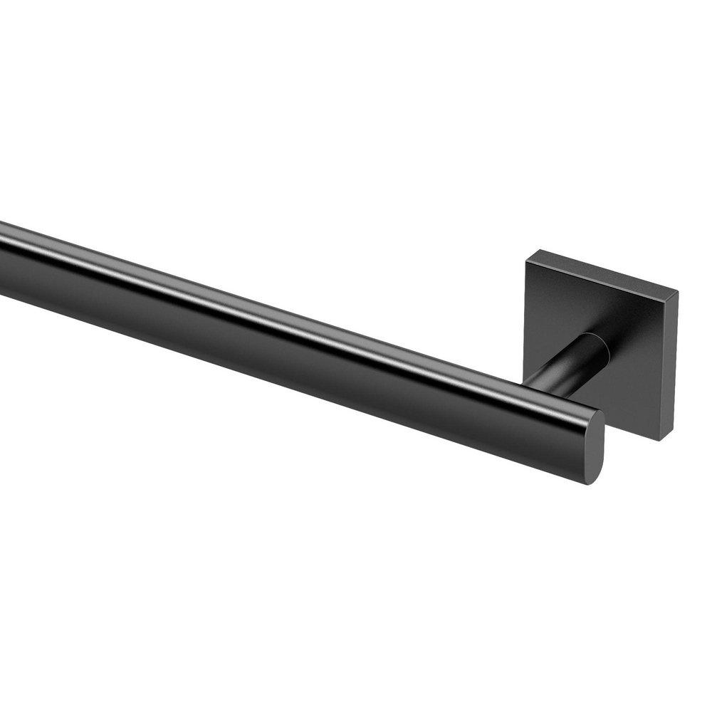 Gatco Matte Black 30 in. Towel Bar 