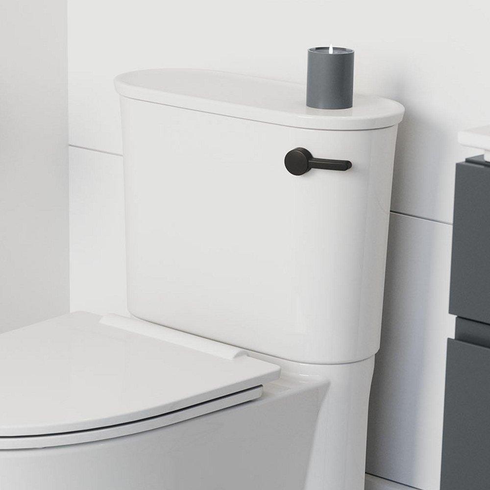 American Standard Matte Black Left-Hand Trip Lever 