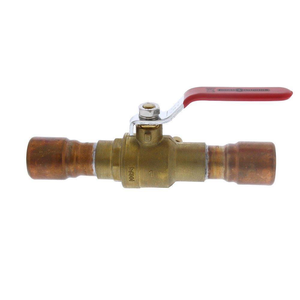 Jones Stephens Brass Brass Full Port Solvent Weld 100# Ball Valve 