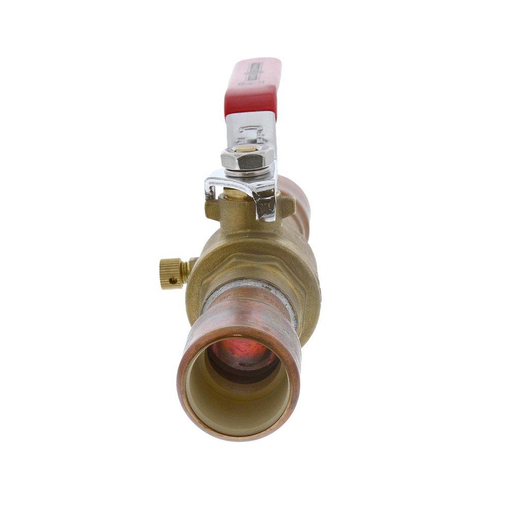 Jones Stephens Brass Brass Full Port Solvent Weld 100# Ball Valve 