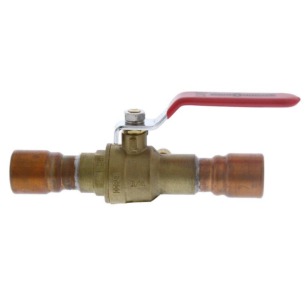 Jones Stephens Brass Brass Full Port Solvent Weld 100# Ball Valve 