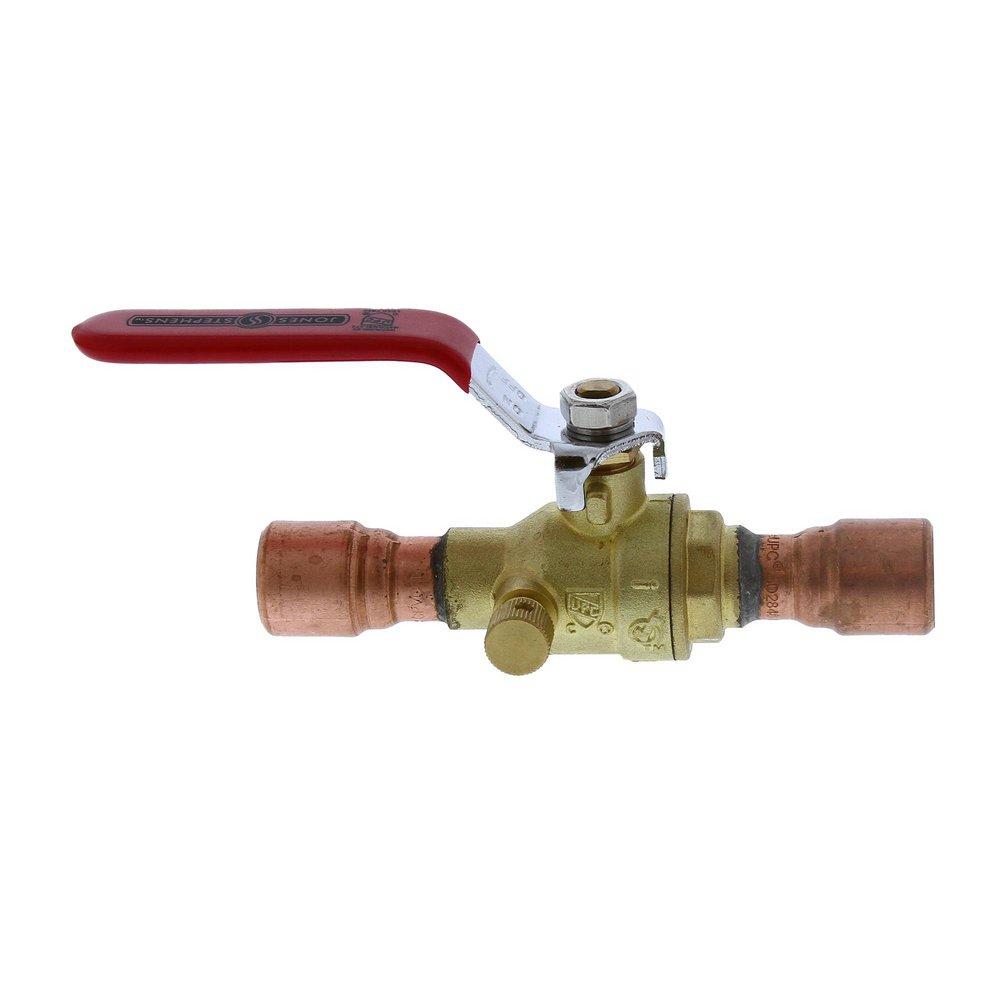 Jones Stephens Brass Brass Full Port Solvent Weld 100# Ball Valve 