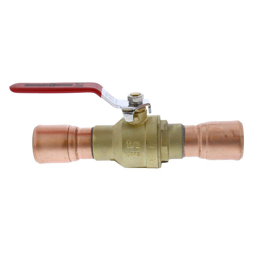 Jones Stephens Brass Brass Full Port Solvent Weld Ball Valve 