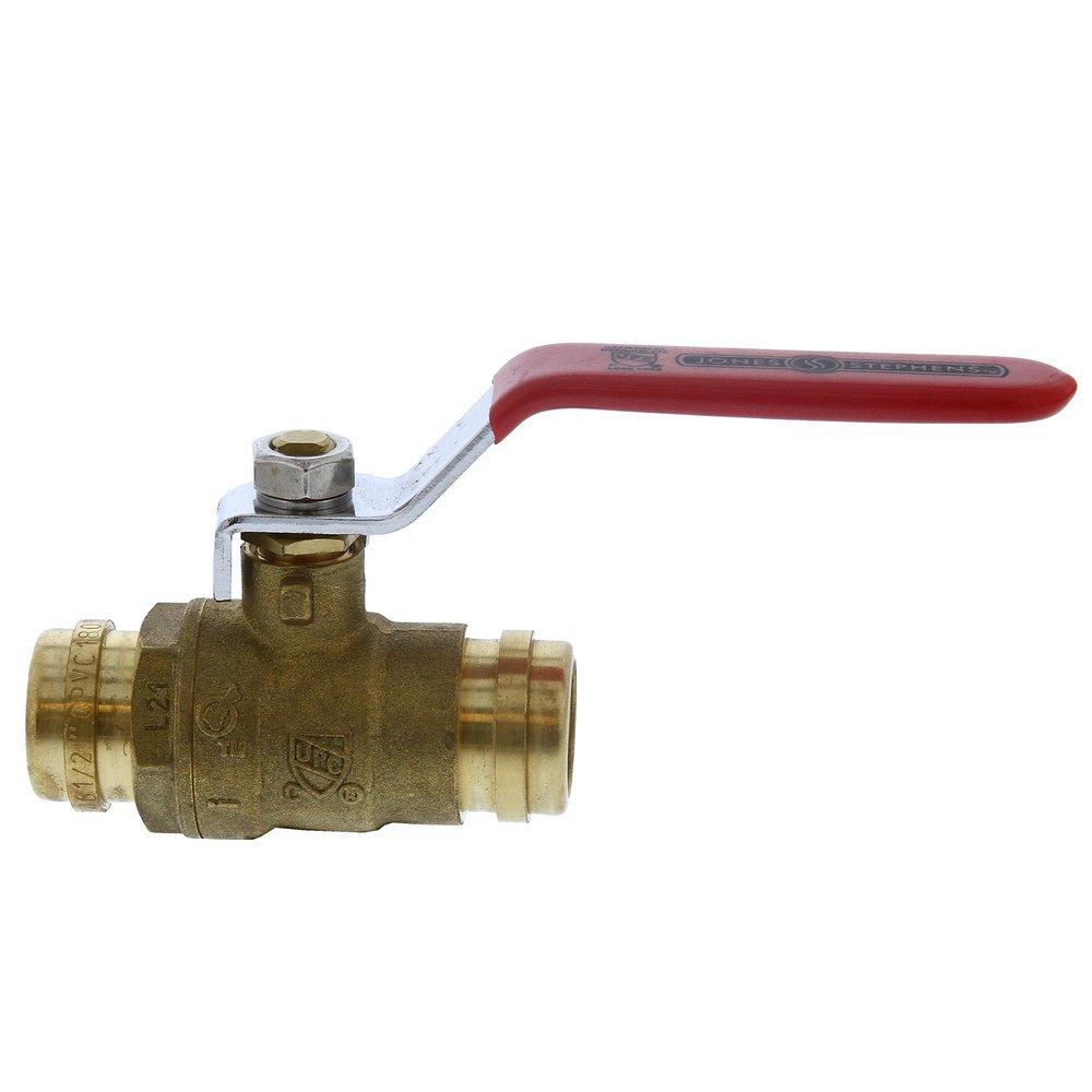 Jones Stephens Brass Brass Full Port Solvent Weld Ball Valve 