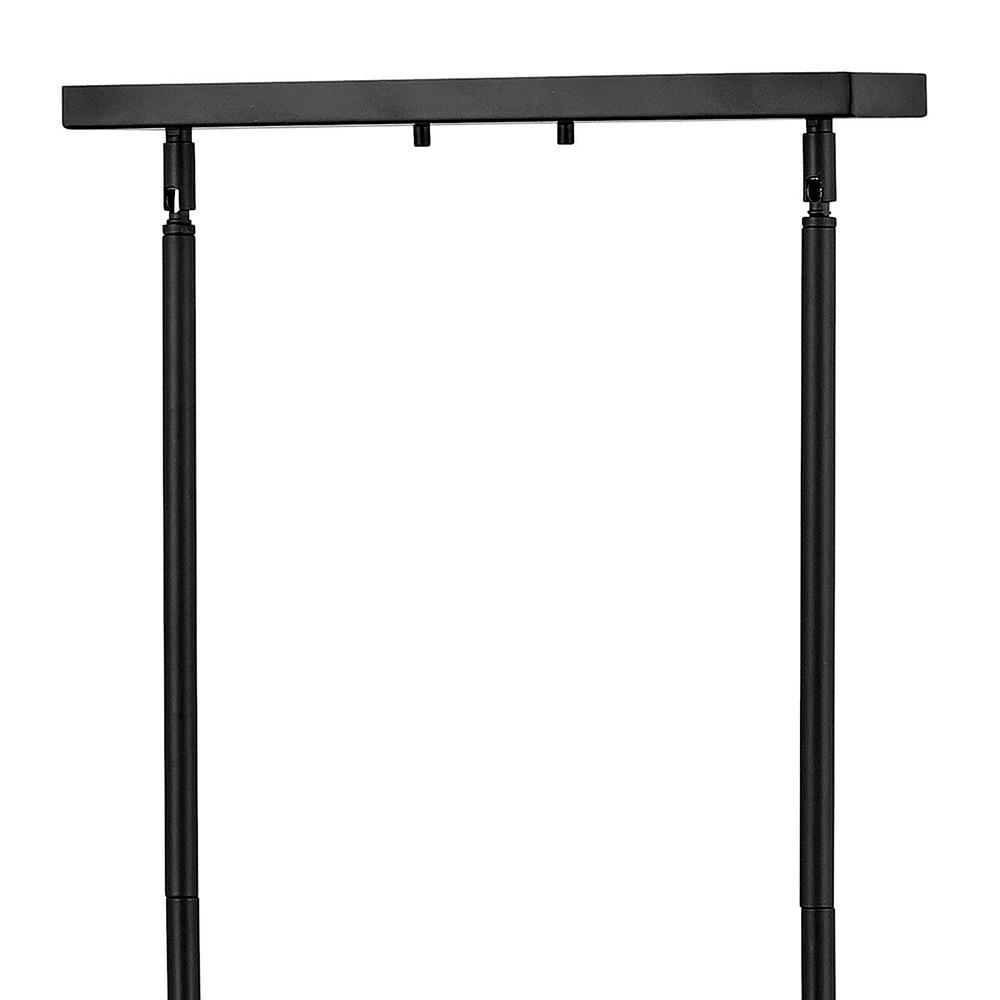 Hinkley Black 17 x 48-3/10 in. 60W 1-Tier 10-Light LED Industrial and Transitional Chandelier 